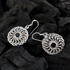 Iolite-Italian-Camilla-Solitaire-Dangle-Blue-Silver-Earring