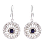 Iolite-Italian-Camilla-Solitaire-Dangle-Blue-Silver-Earring