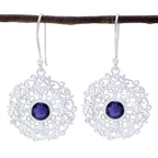 Iolite-Spanish-Mia-Solitaire-Dangle-Blue-925-Silver-Earring
