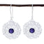 Iolite-Spanish-Mia-Solitaire-Dangle-Blue-925-Silver-Earring
