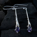 Iolite-Moroccan-Ellie-Solitaire-Dangle-Blue-92.5-Silver-Earring