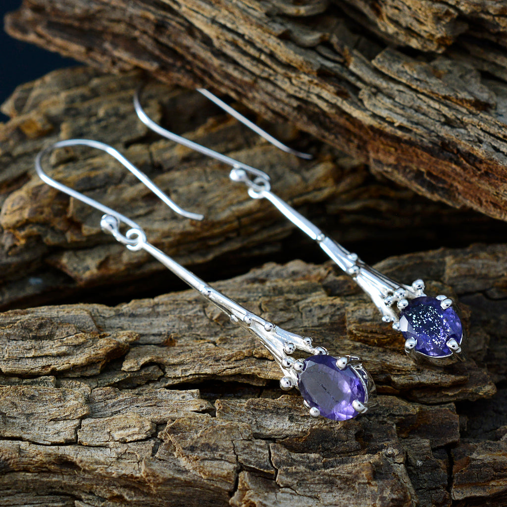 Iolite-Moroccan-Ellie-Solitaire-Dangle-Blue-92.5-Silver-Earring