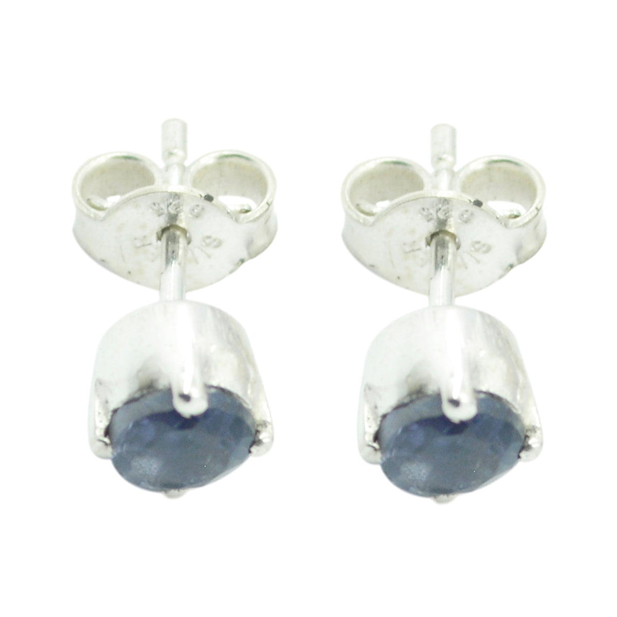 Iolite-German-Eliza-Solitaire-Stud-Blue-92.5-Silver-Earring Main image