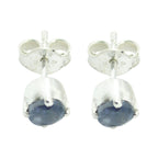 Iolite-German-Eliza-Solitaire-Stud-Blue-92.5-Silver-Earring