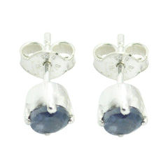 Iolite-German-Eliza-Solitaire-Stud-Blue-92.5-Silver-Earring