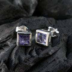 Iolite-American-Aiko-Solitaire-Stud-Blue-Silver-Earring