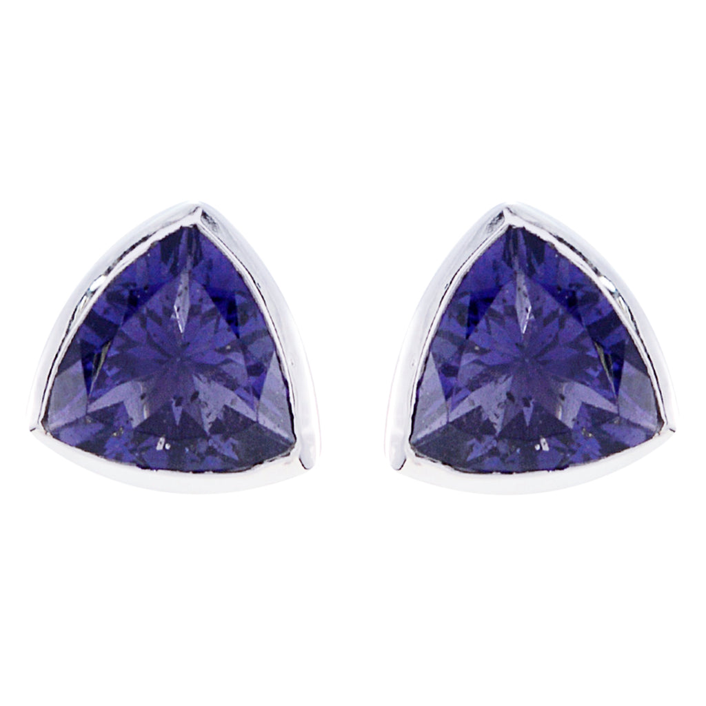 Iolite-Russian-Ellie-Solitaire-Stud-Blue-Silver-Earring