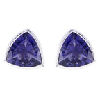 Iolite-Russian-Ellie-Solitaire-Stud-Blue-Silver-Earring