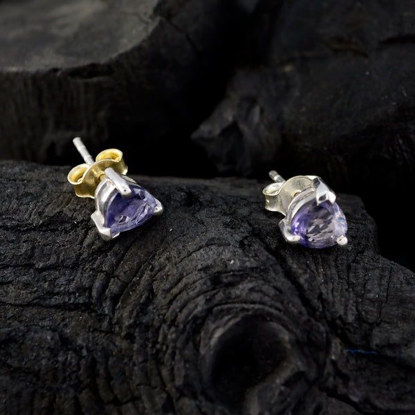 Iolite-Moroccan-Emilia-Solitaire-Stud-Blue-92.5-Silver-Earring