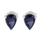 Iolite-African-Daniela-Solitaire-Stud-Blue-Sterling-Silver-Earring