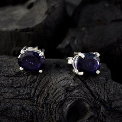 Iolite-Spanish-Camila-Solitaire-Stud-Blue-Sterling-Silver-Earring