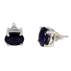 Iolite-Spanish-Camila-Solitaire-Stud-Blue-Sterling-Silver-Earring