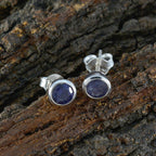 Iolite-Turkish-Claire-Solitaire-Stud-Blue-Sterling-Silver-Earring