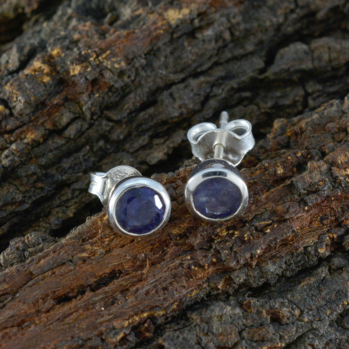 Iolite-Turkish-Claire-Solitaire-Stud-Blue-Sterling-Silver-Earring