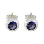 Iolite-Mexican-Elena-Solitaire-Stud-Blue-925-Silver-Earring