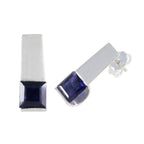 Iolite-Spanish-Leah-Solitaire-Stud-Blue-925-Silver-Earring