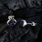 Iolite-Mexican-Ji-eun-Solitaire-Stud-Blue-925-Sterling-Silver-Earring
