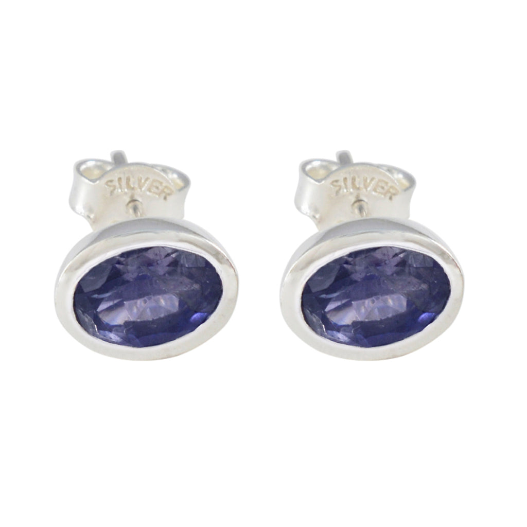 Iolite-Mexican-Ji-eun-Solitaire-Stud-Blue-925-Sterling-Silver-Earring