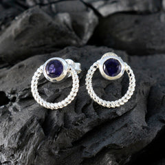 Iolite-American-Fernanda-Solitaire-Stud-Blue-92.5-Silver-Earring