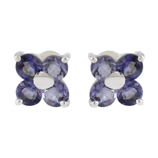Iolite-Korean-Joaquina-multiple-Stud-Blue-Sterling-Silver-Earring