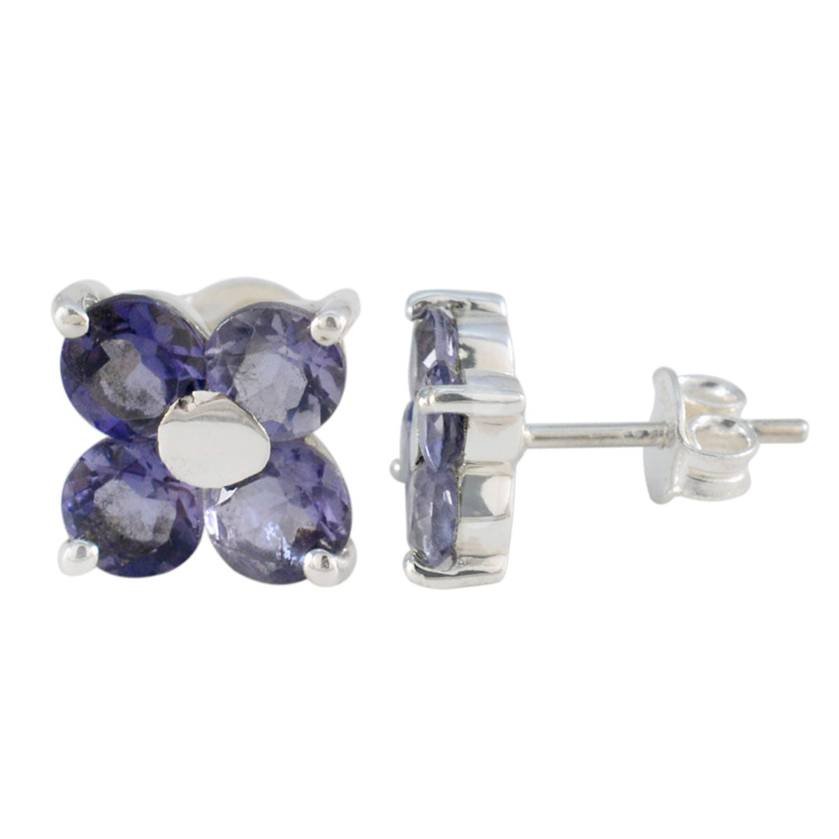 Iolite-Korean-Joaquina-multiple-Stud-Blue-Sterling-Silver-Earring