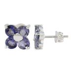 Iolite-Korean-Joaquina-multiple-Stud-Blue-Sterling-Silver-Earring