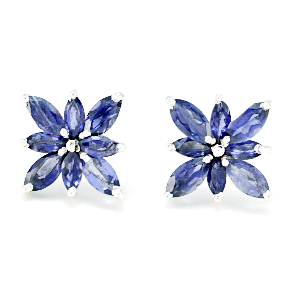 Iolite-Korean-Micaela-multiple-Stud-Blue-92.5-Silver-Earring