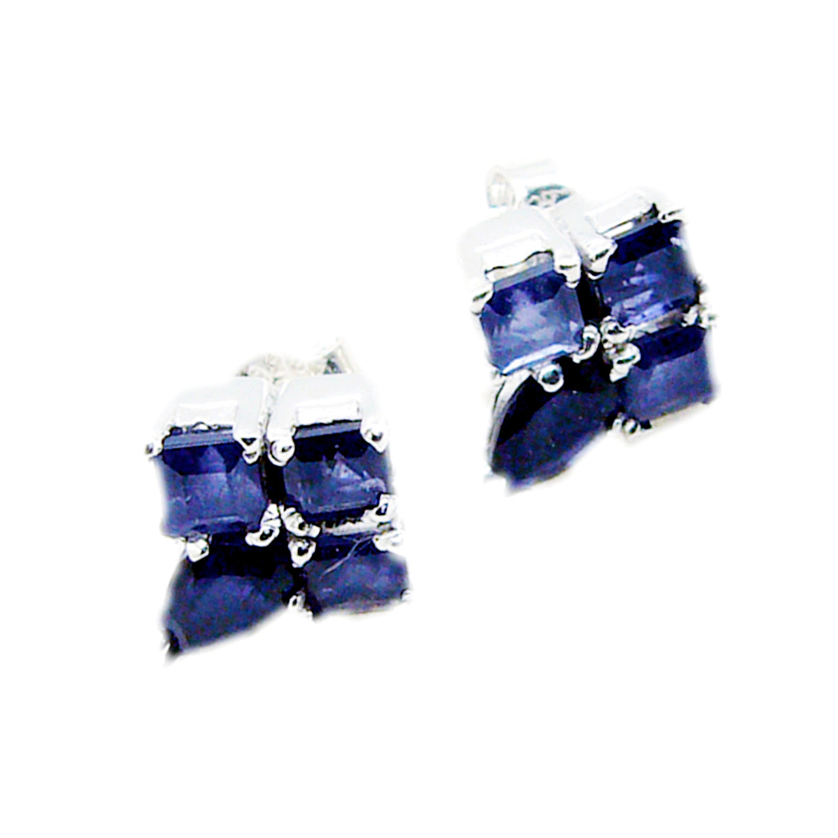 Iolite-Turkish-Freya-multiple-Stud-Blue-Silver-Earring