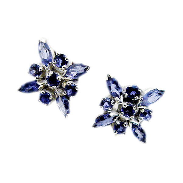 Iolite-Italian-Genesis-multiple-Stud-Blue-Sterling-Silver-Earring