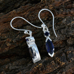Iolite-German-Maya-Toi-et-Moi-Dangle-Blue-925-Silver-Earring