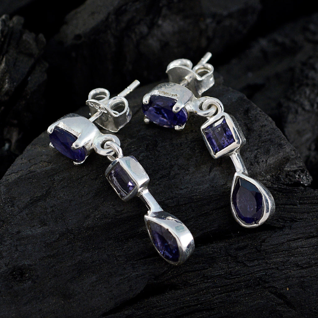 Iolite-German-Lili-multiple-Stud-Blue-925-Sterling-Silver-Earring