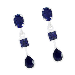 Iolite-German-Lili-multiple-Stud-Blue-925-Sterling-Silver-Earring