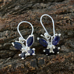 Iolite-German-Freya-multiple-Dangle-Blue-92.5-Silver-Earring