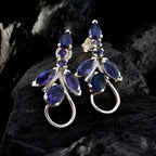 Iolite-Japanese-Sophia-multiple-Stud-Blue-925-Sterling-Silver-Earring