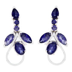 Iolite-Japanese-Sophia-multiple-Stud-Blue-925-Sterling-Silver-Earring