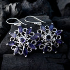 Iolite-Italian-Hina-multiple-Dangle-Blue-Sterling-Silver-Earring