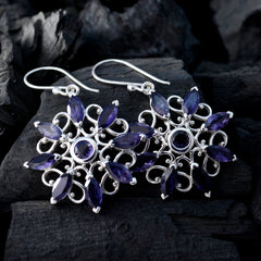 Iolite-Italian-Hina-multiple-Dangle-Blue-Sterling-Silver-Earring