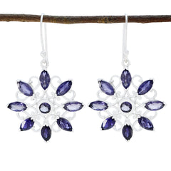 Iolite-Italian-Hina-multiple-Dangle-Blue-Sterling-Silver-Earring
