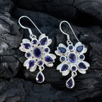 Iolite-American-Micaela-multiple-Dangle-Blue-Silver-Earring