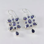 Iolite-American-Micaela-multiple-Dangle-Blue-Silver-Earring