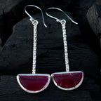 Indian-Ruby-Australian-Greta-Solitaire-Dangle-Red-92.5-Silver-Earring