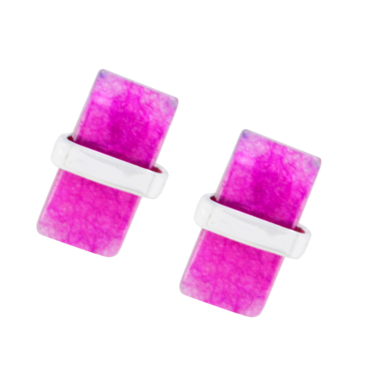 Indian Ruby Latin American Hannah Solitaire Stud Red 925 Sterling Silver Earring Второстепенное изображение товара