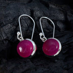 Indian-Ruby-Italian-Bianca-multiple-Dangle-Red-925-Sterling-Silver-Earring