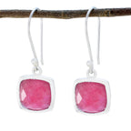 Indian-Ruby-French-Harper-Solitaire-Dangle-Red-925-Sterling-Silver-Earring