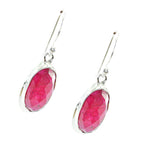 Indian-Ruby-German-Hazel-Solitaire-Dangle-Red-925-Sterling-Silver-Earring
