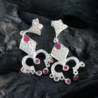 Indian-Ruby-Indian-Siti-multiple-Stud-Red-92.5-Silver-Earring