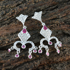 Indian-Ruby-Indian-Siti-multiple-Stud-Red-92.5-Silver-Earring