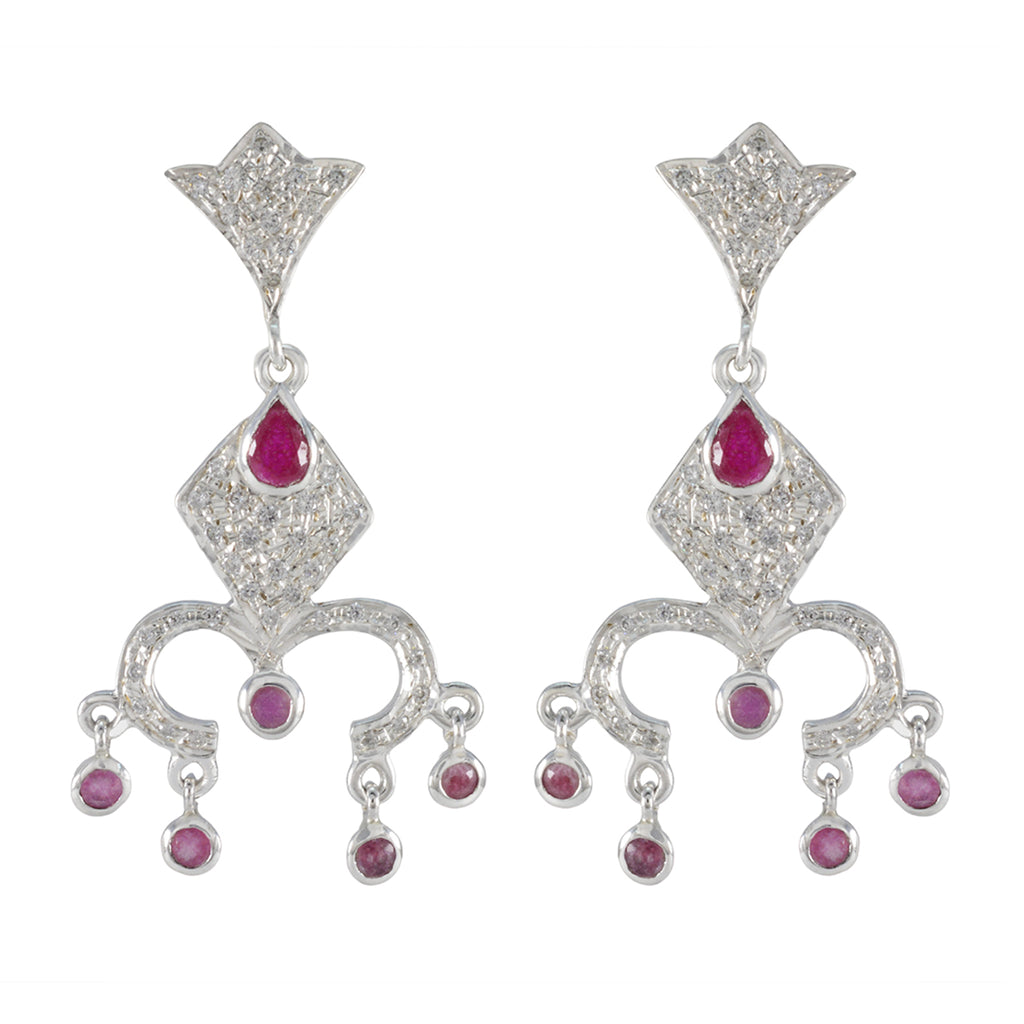Indian-Ruby-Indian-Siti-multiple-Stud-Red-92.5-Silver-Earring