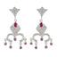 Indian-Ruby-Indian-Siti-multiple-Stud-Red-92.5-Silver-Earring