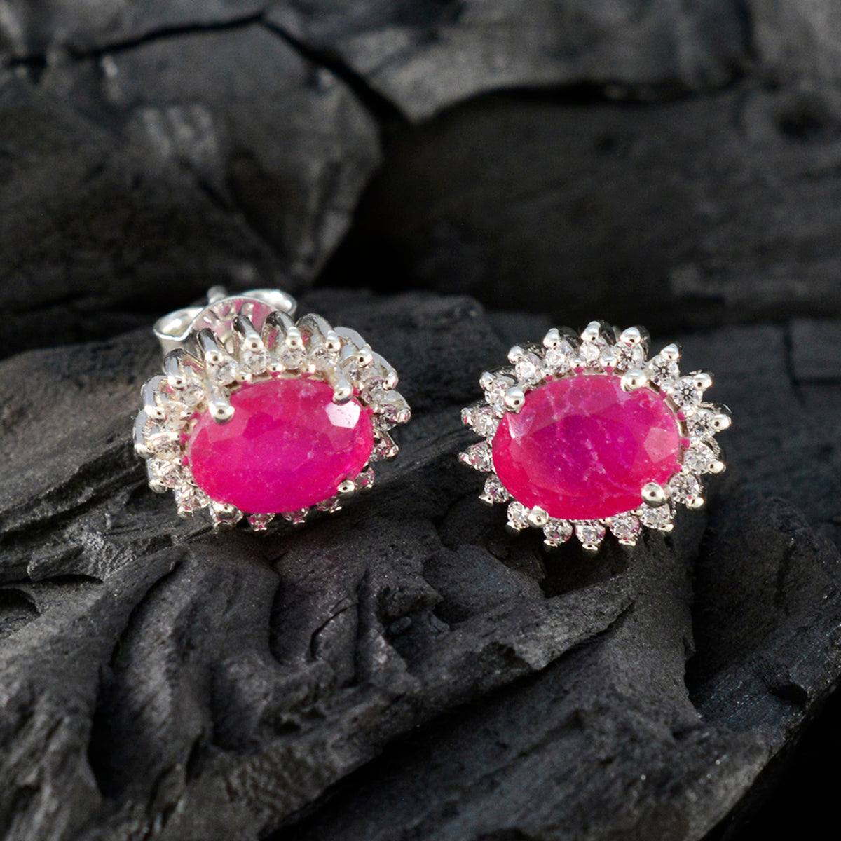Indian-Ruby-Australian-Natalia-multiple-Stud-Red-925-Silver-Earring